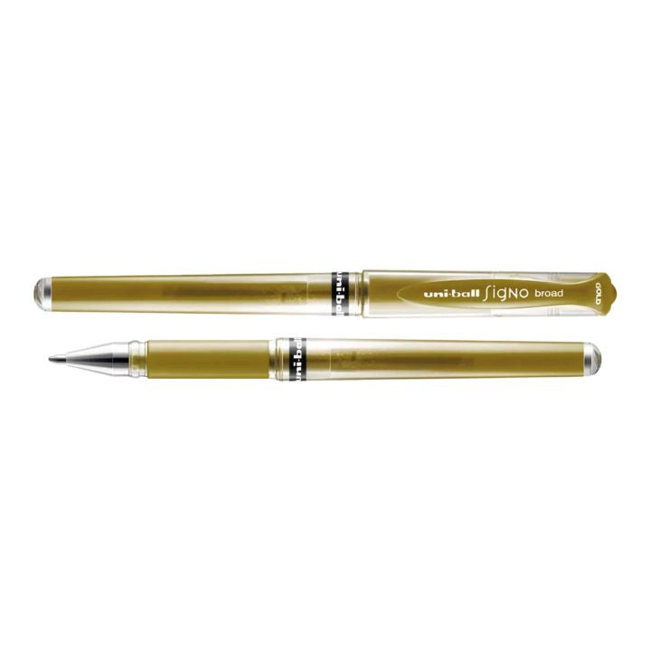 Gélové pero UNI SIGNO UM-153 1.0 mm – metalicky zlatá