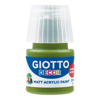 Giotto Decor akrylová farba matná 25 ml – olivovo zelená