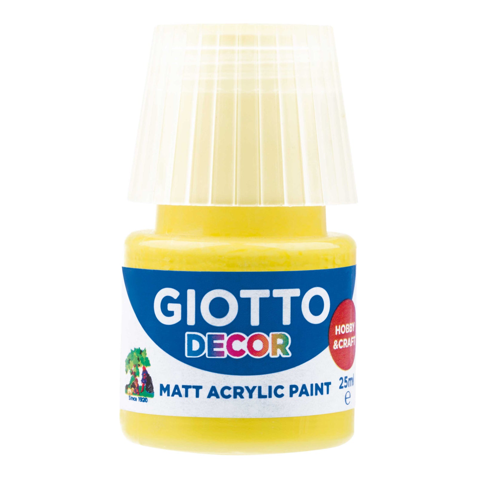 Giotto Decor akrylová farba matná 25 ml – žltá