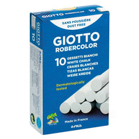 Biele bezprašné kriedy GIOTTO Robercolor 10 ks