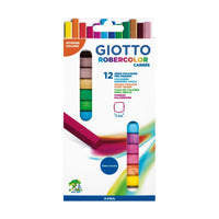 GIOTTO Robercolor Carré bezprašné kriedy hranaté farebné 12 ks