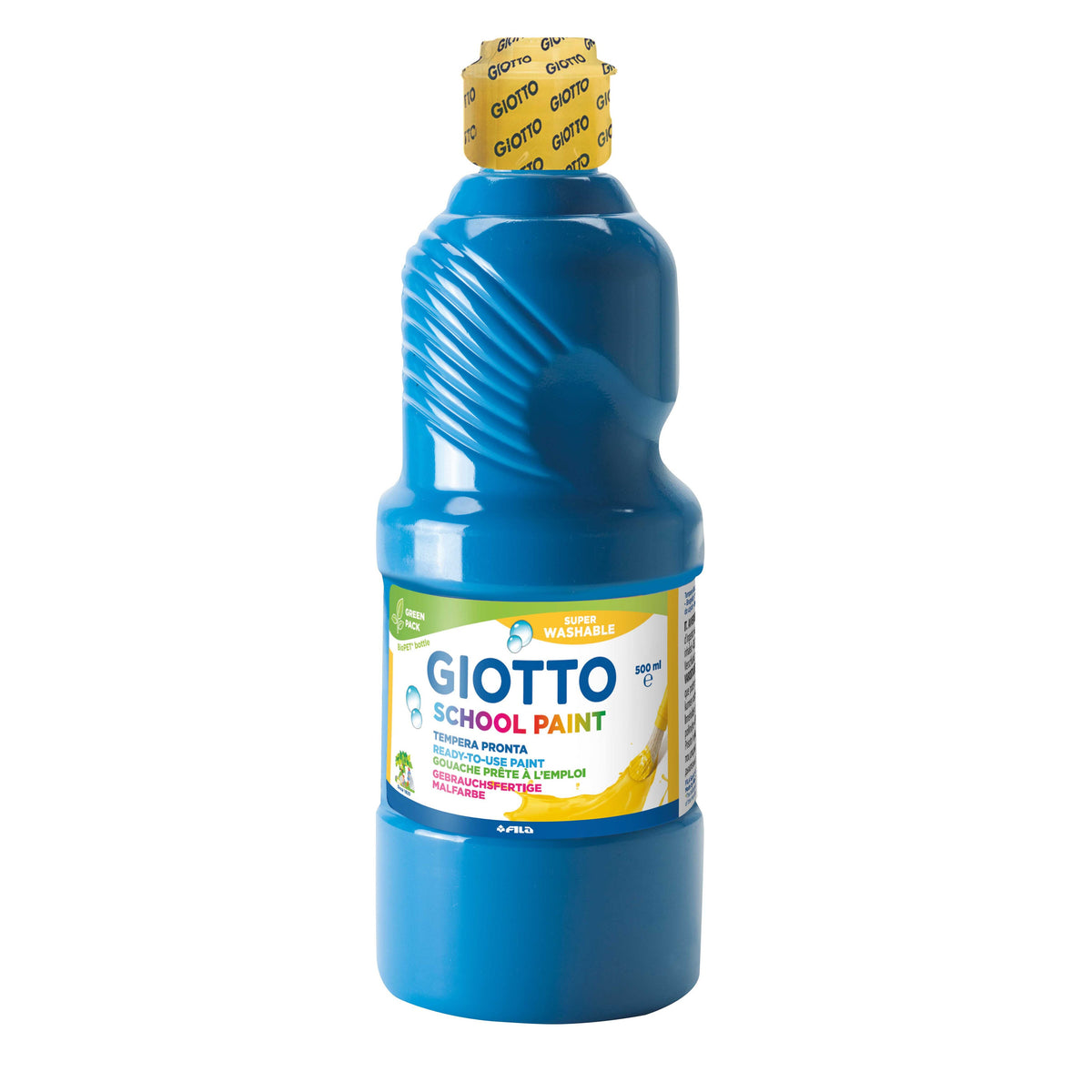 GIOTTO School Paint umývateľná temperová farba 500 ml – azúrová
