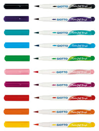 Štetcové fixky GIOTTO Turbo Soft Brush - 10 ks