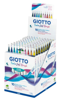 Štetcové fixky GIOTTO Turbo Soft Brush - 10 ks