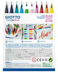 Štetcové fixky GIOTTO Turbo Soft Brush - 10 ks