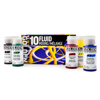 GOLDEN Fluid súprava akrylových farieb Mixing 10 × 30 ml