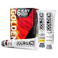 GOLDEN Heavy Body súprava akrylových farieb Essentials 6 x 59 ml