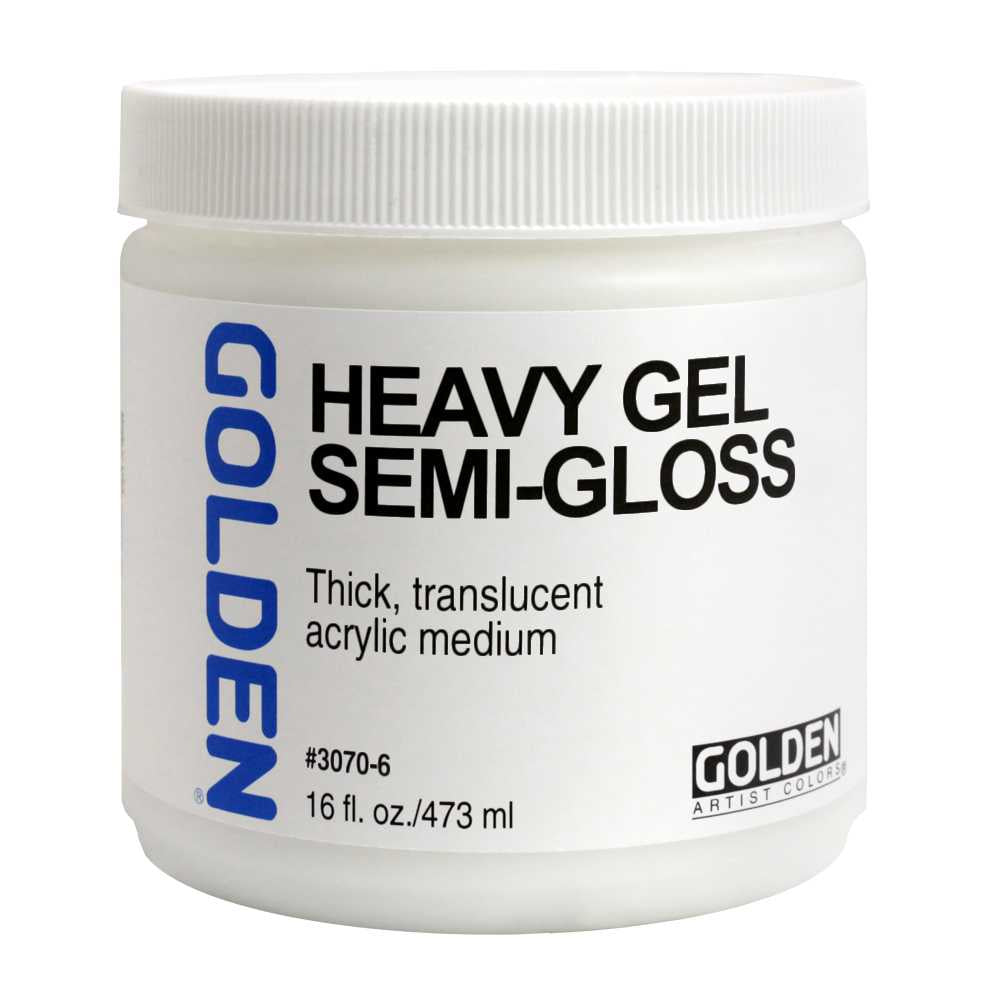GOLDEN Heavy Gel Semi-Gloss hustý akrylový gél pololesklý