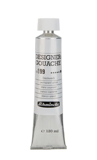 Gvašová farba Schmincke Designers Gouache 120 ml – 199 Krycia biela