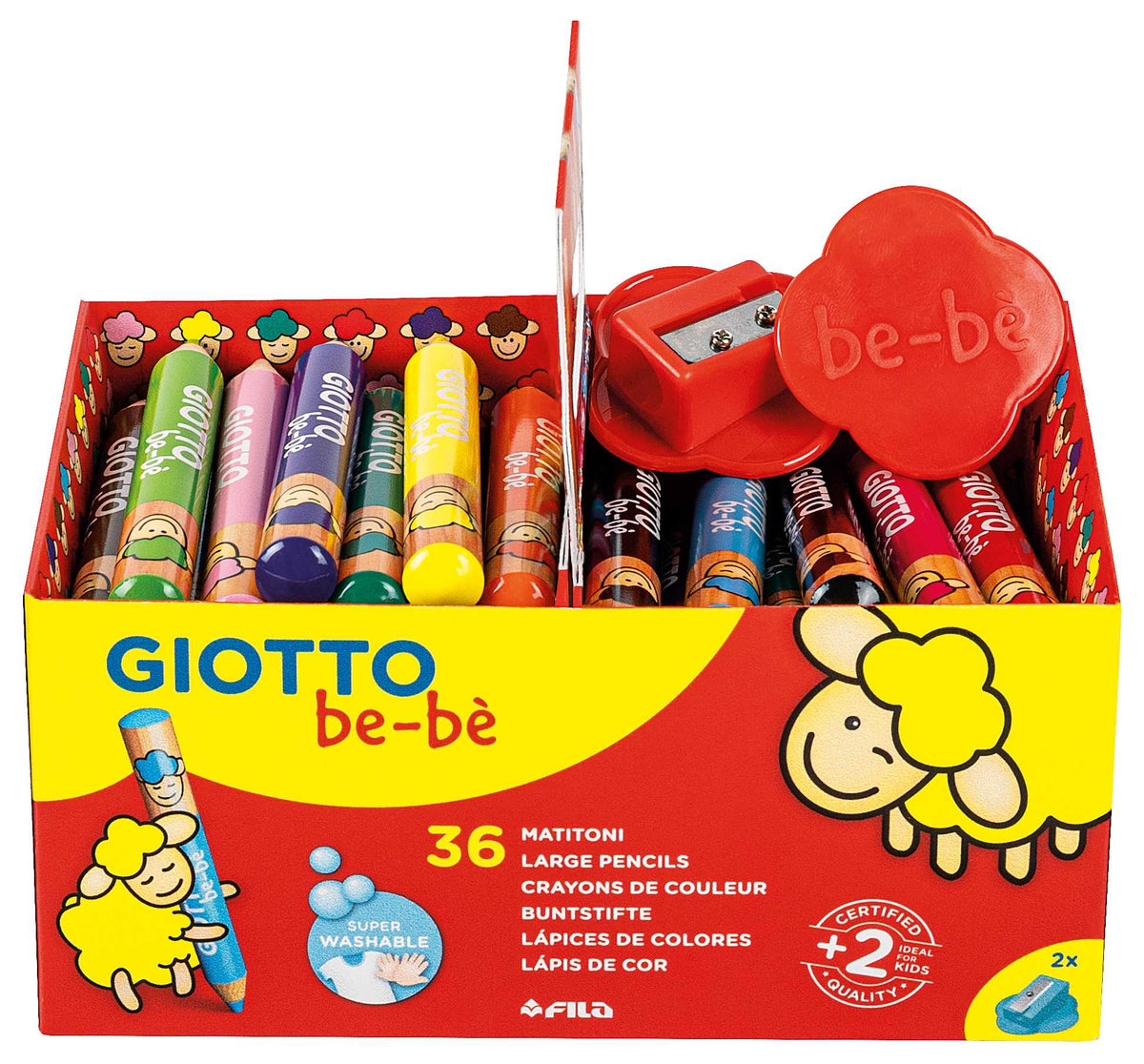 Hrubé guľaté pastelky GIOTTO be-bè školské balenie