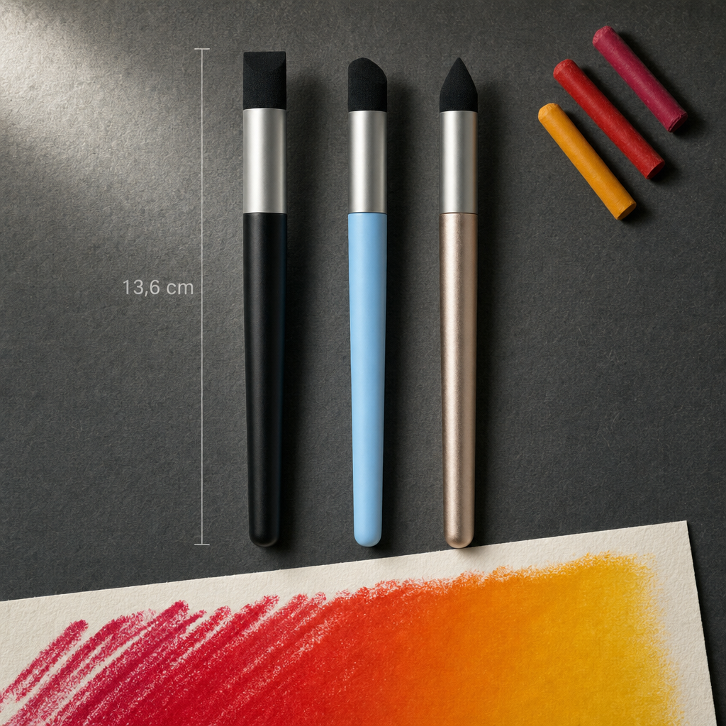 Hubkové pero na roztieranie pastelu a farieb 13,6 cm