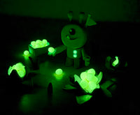 JOVI Glow prírodná plastelína 10 x 15 g – 8 farieb + 2 svietiace v tme