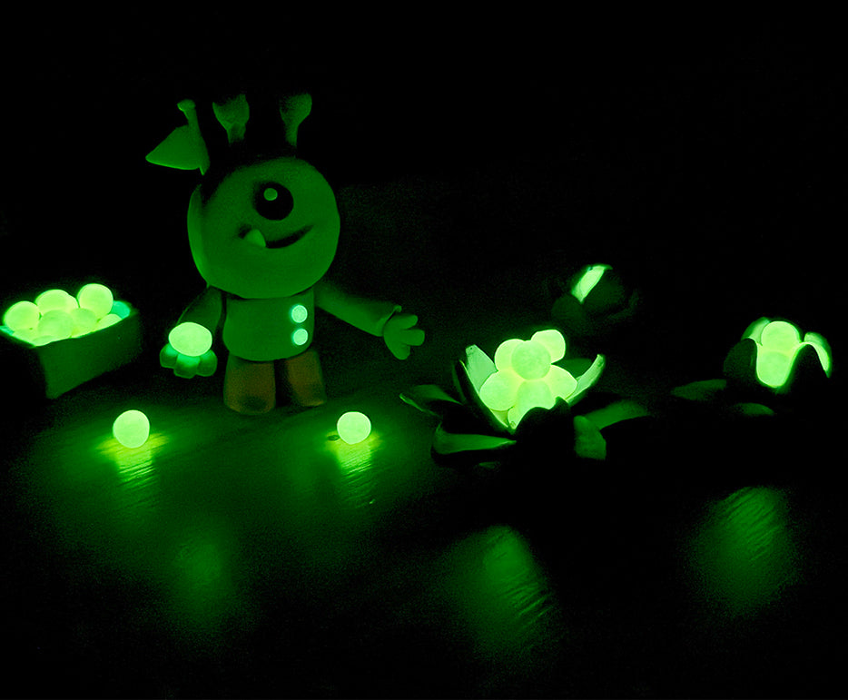 JOVI Glow prírodná plastelína 10 x 15 g – 8 farieb + 2 svietiace v tme