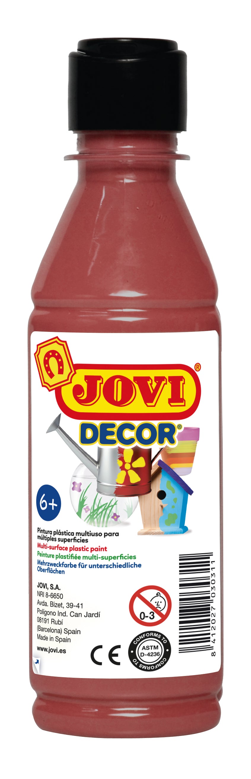 JOVI Jovidecor akrylová farba 250 ml – hnedá
