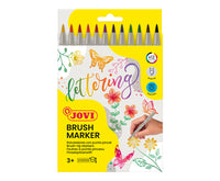 JOVI Lettering akvarelové fixky so štetcovým hrotom 12 ks