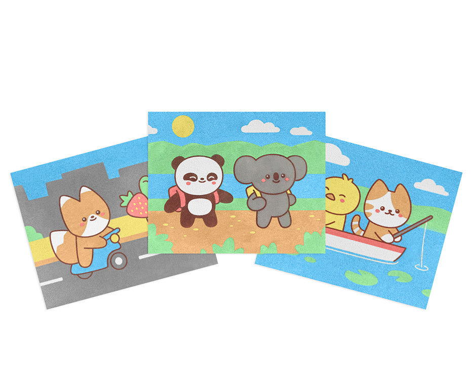 JOVI Play&Fun Kawaii sada na maľovanie pieskom – 12 ks