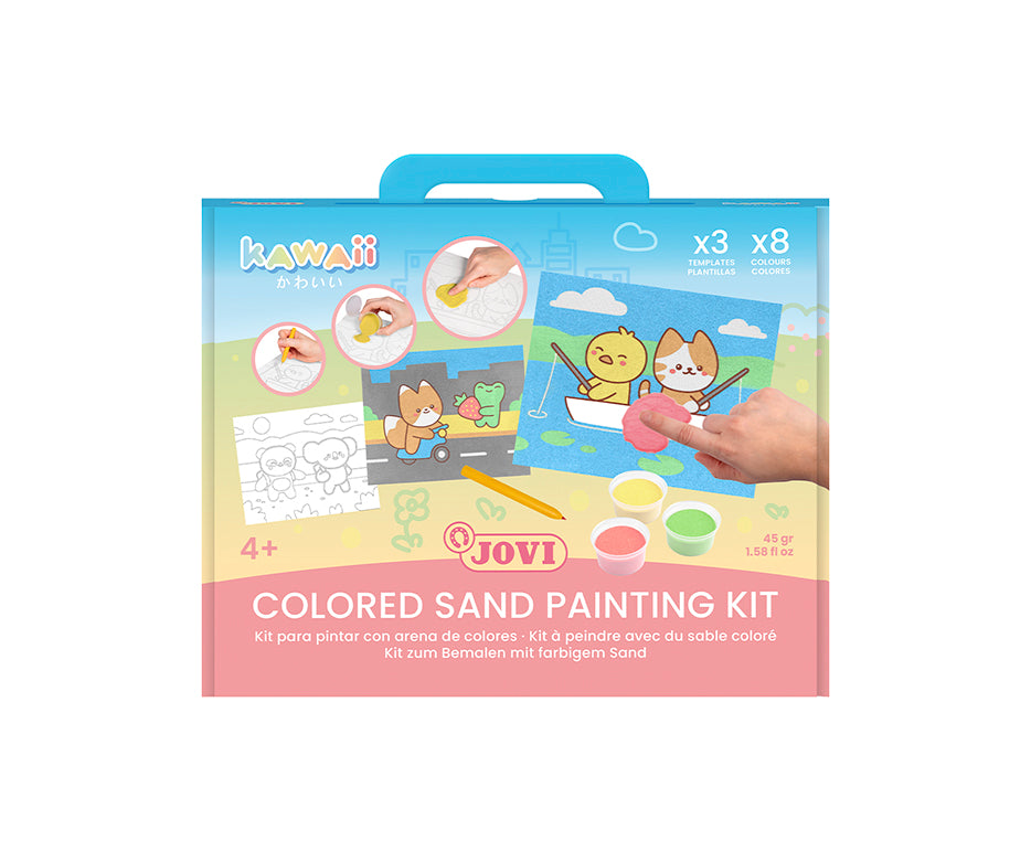 JOVI Play&Fun Kawaii sada na maľovanie pieskom – 12 ks