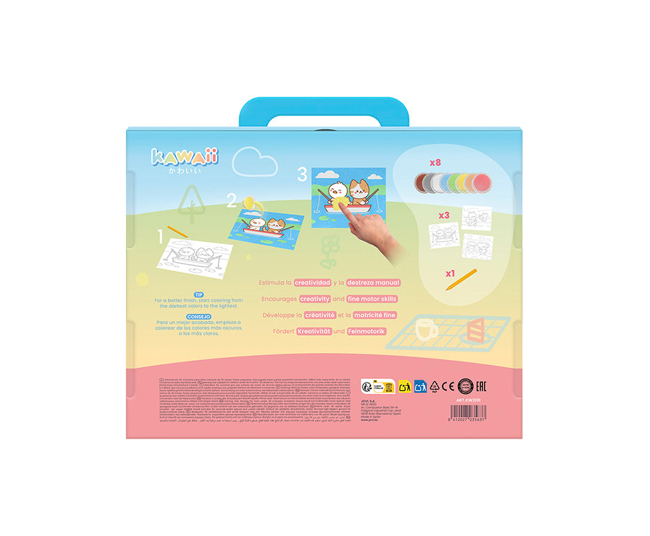 JOVI Play&Fun Kawaii sada na maľovanie pieskom – 12 ks