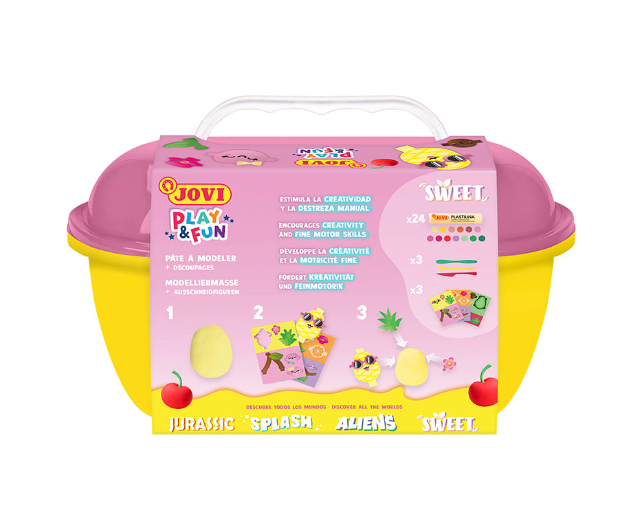 JOVI Play&Fun prírodná plastelína v kufríku Sweet – 50 ks