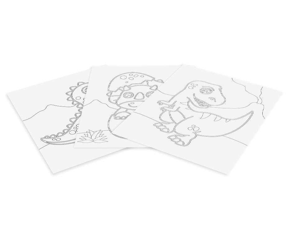 JOVI Play&Fun sada na maľovanie pieskom 12 ks Dinosaurs