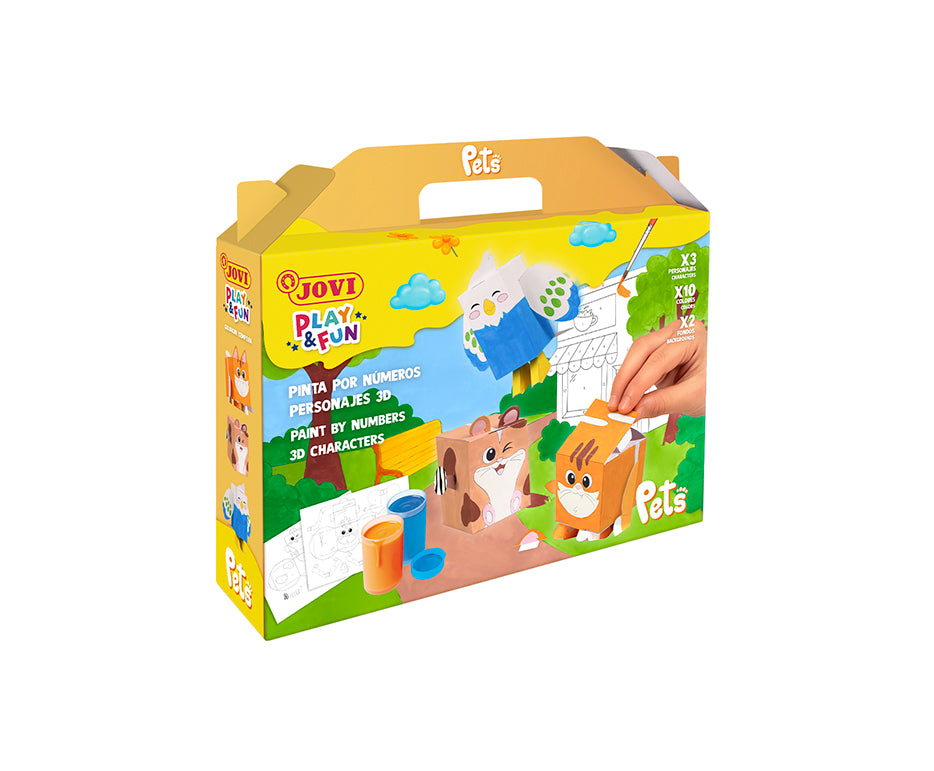 JOVI Play & Fun sada na maľovanie gvašovou temperou 17 ks – Domáci miláčikovia