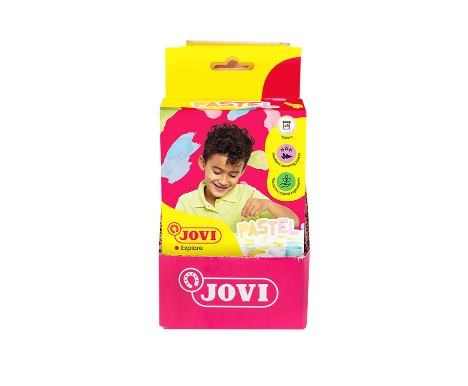 JOVI Premium pastelové temperové farby 6 x 35 ml so štetcom