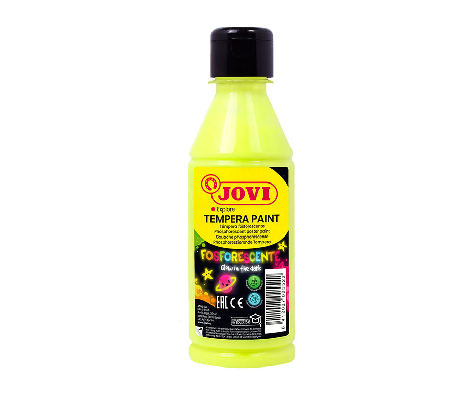 JOVI Premium temperová farba neónová 250 ml – žltá