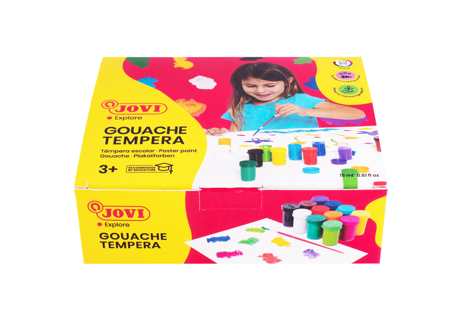 JOVI Premium temperové farby 12 x 15 ml so štetcom