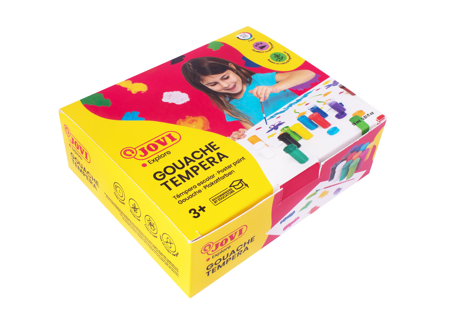 JOVI Premium temperové farby 12 x 15 ml so štetcom