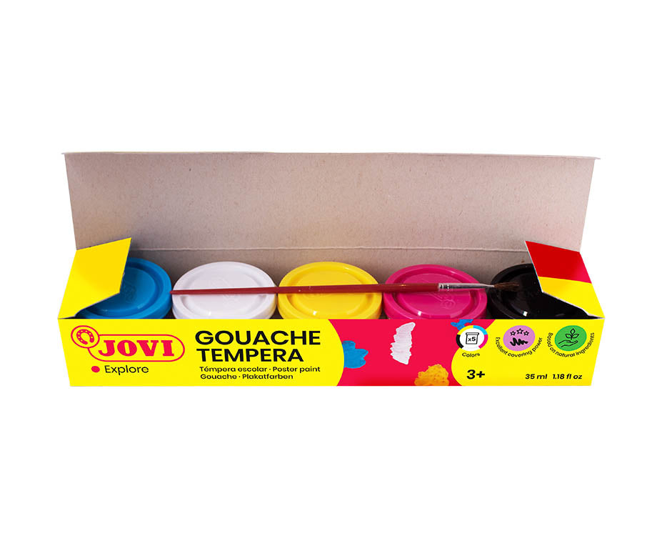 Jovi Premium temperové farby 5 x 35 ml so štetcom
