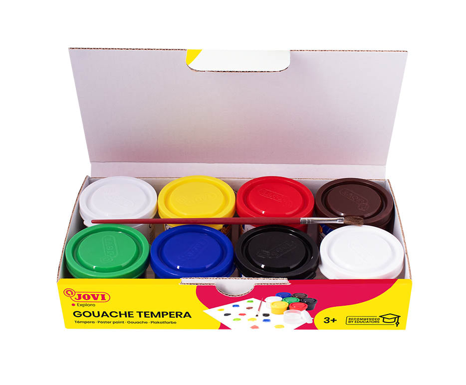 Temperové farby JOVI Premium 7 x 35 ml so štetcom