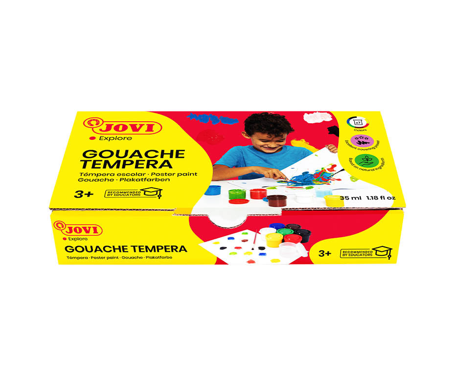 Temperové farby JOVI Premium 7 x 35 ml so štetcom