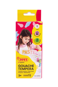 Pastelové temperové farby JOVI Premium 6 x 15 ml so štetcom