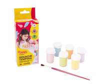 Pastelové temperové farby JOVI Premium 6 x 15 ml so štetcom