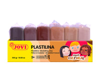 JOVI prírodná plastelína odtiene pleti 6 x 50 g