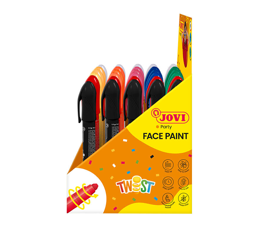 JOVI Twist sada farieb na tvár v tyčinkách display 30 ks