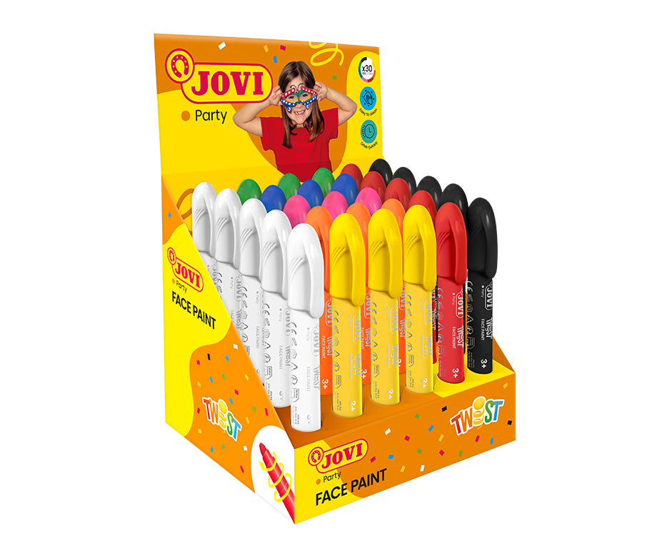 JOVI Twist sada farieb na tvár v tyčinkách display 30 ks