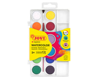 JOVI vodové farby ø 22 mm – 12 ks so štetcom