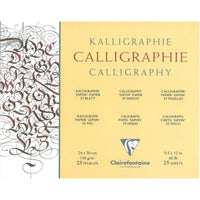 Kaligrafický blok CLAIREFONTAINE Ivory 130 g 25 listov – 24 × 30 cm