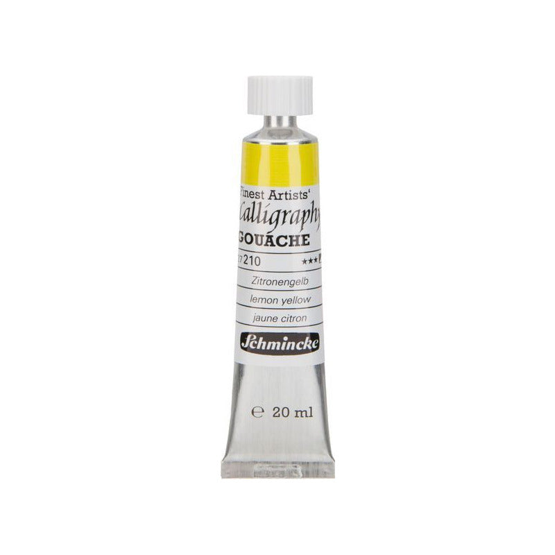 Kaligrafický gvaš Schmincke Calligraphy Gouache 20 ml – 210 citrónová žltá