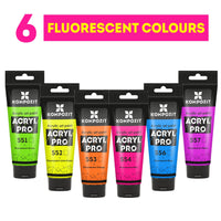 Fluorescenčná akrylová farba ACRYL PRO ART Kompozit 75 ml