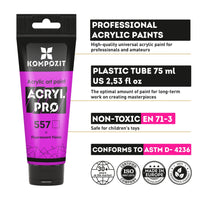 Fluorescenčná akrylová farba ACRYL PRO ART Kompozit 75 ml