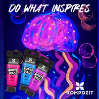 Fluorescenčná akrylová farba ACRYL PRO ART Kompozit 75 ml