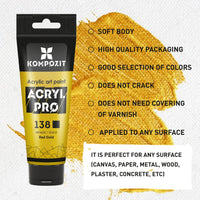 Metalická akrylová farba ACRYL PRO ART Kompozit 75 ml