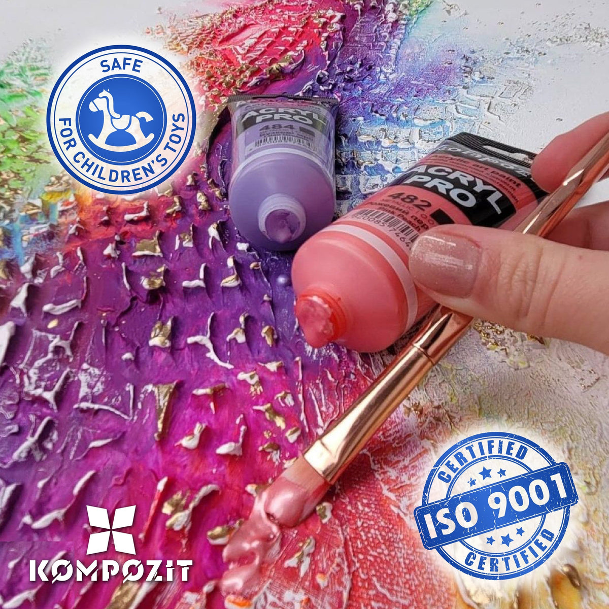 Metalická akrylová farba ACRYL PRO ART Kompozit 75 ml