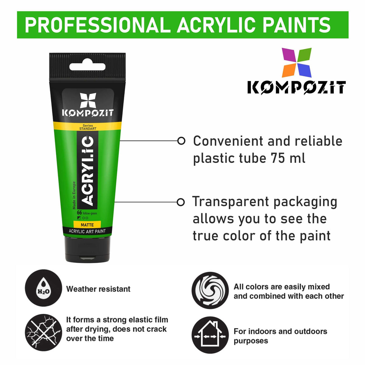 Akrylová farba STANDART Kompozit 75 ml