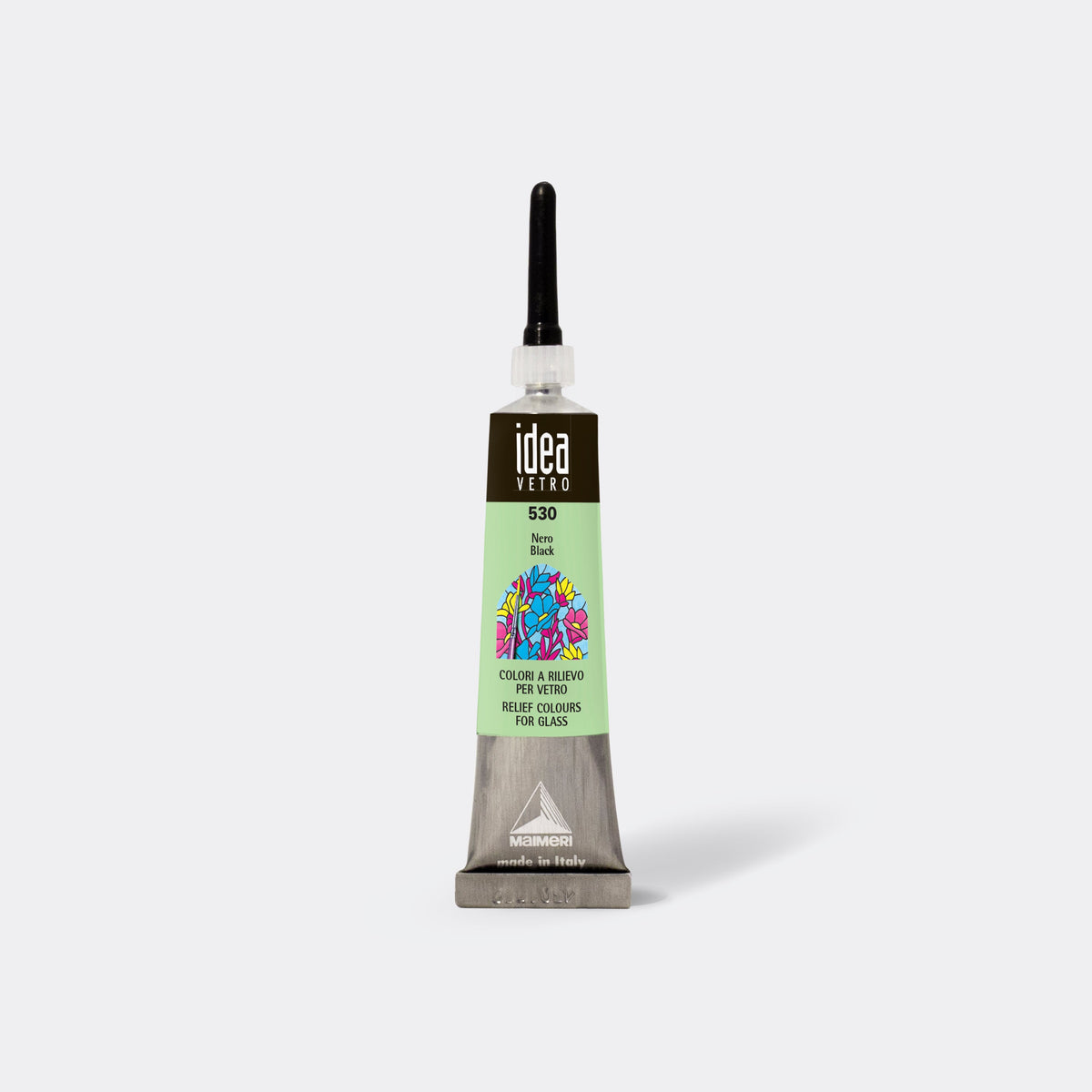 Kontúrovacia farba MAIMERI Vetro Rilievo - 20 ml – Čierna