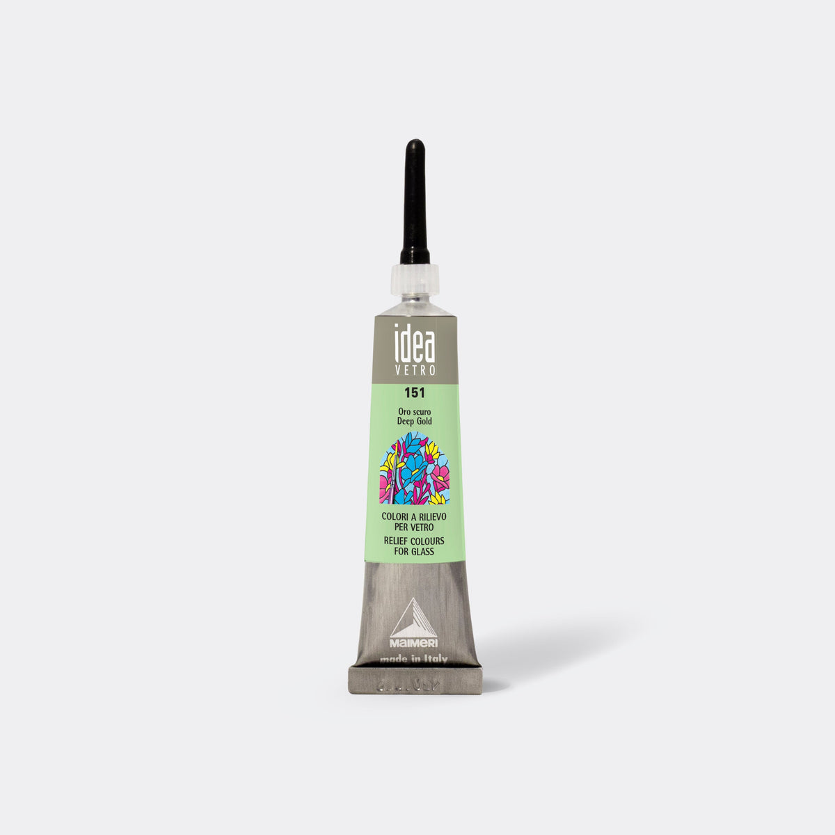 Kontúrovacia farba MAIMERI Vetro Rilievo - 20 ml – Tmavá zlatá