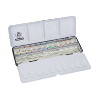 Kovový akvarelový set Schmincke HORADAM, 12 x 1/2 panvičky s extra priestorom