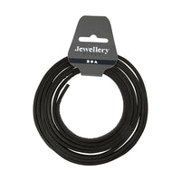Kožený remienok 3 mm x 2 m – čierny